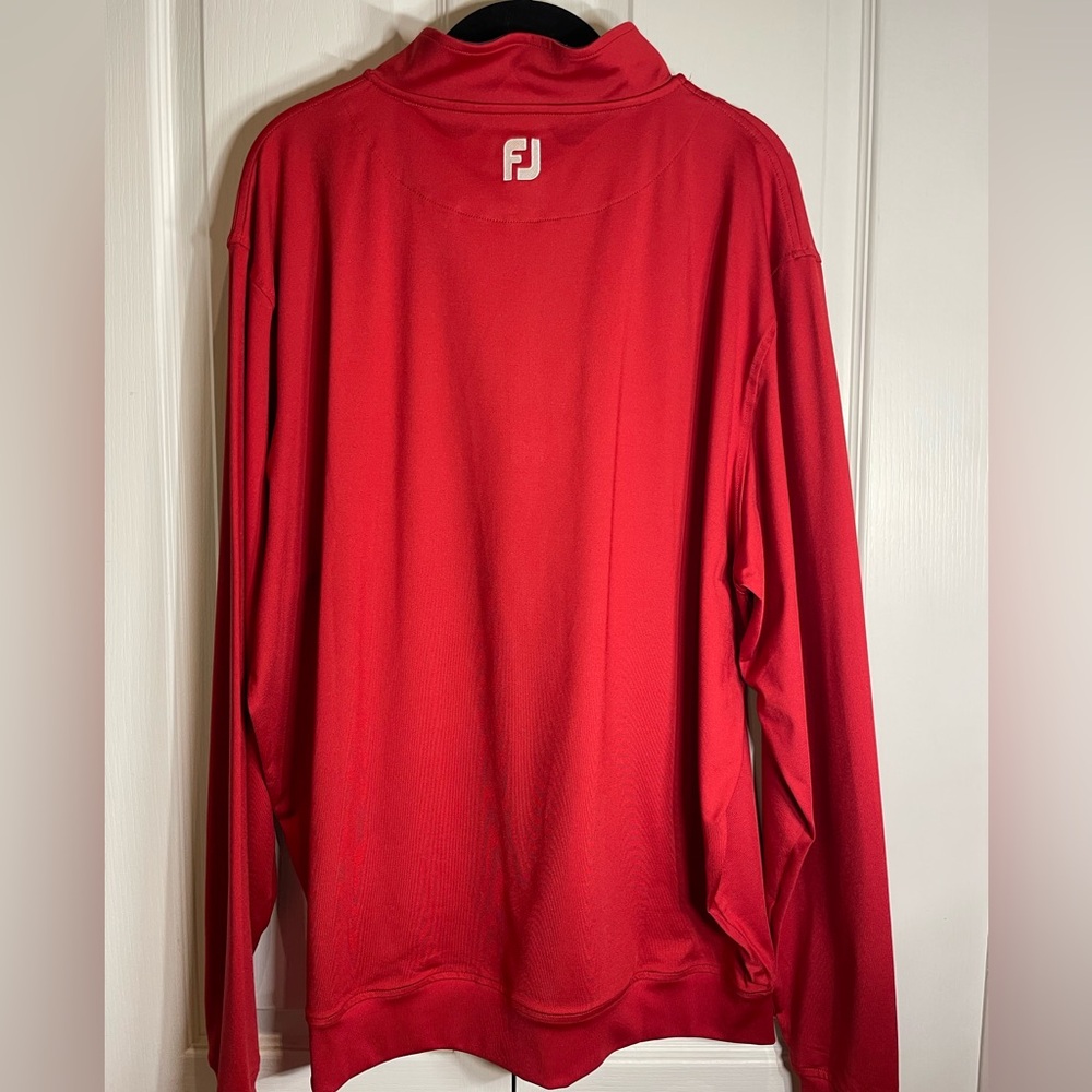Red Quarter-Zip Pullover - Picture 5 of 6